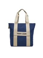 Torby męskie - Tommy Jeans Torba Tjm Retro Cool Tote AM0AM13278 Granatowy - miniaturka - grafika 1