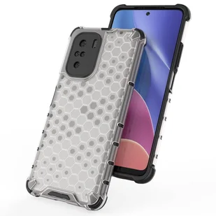 Honeycomb etui pancerny pokrowiec z żelową ramką Xiaomi Redmi K40 Pro+ / K40 Pro / K40 / Poco F3 niebieski - Etui i futerały do telefonów - miniaturka - grafika 9