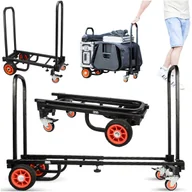 Wózki na żywność - DNA CART M1 wózek transportowy składany pojemny metalowy platforma dwa uchwyty 150 kg - miniaturka - grafika 1