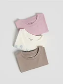 Majtki dla dzieci - Reserved - Bawełniany t-shirt 3 pack - fioletowy - miniaturka - grafika 1