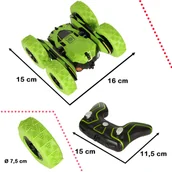 Zabawki zdalnie sterowane - Samochód zdalnie sterowany na pilota RC Stunt Car Akrobata zielony - miniaturka - grafika 1