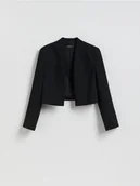 Marynarki i żakiety damskie - Reserved - Krótka marynarka - czarny - miniaturka - grafika 1