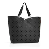 Torby i wózki na zakupy - Torba shopper xl, glossy dots black RZU7075 - miniaturka - grafika 1