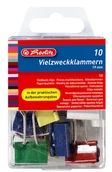 Spinacze i klipsy do papieru - Herlitz Klamry uniwersalne 10 sztuk - miniaturka - grafika 1