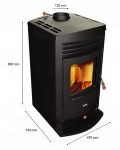 Piec koza stalowy z szamotem 10kW - spełnia anty-smogowy EkoProjekt 04482071 - Piece wolnostojące - miniaturka - grafika 2