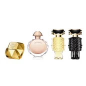 Zestawy perfum damskich - Paco Rabanne Miniature Gift Set zestaw Lady Million woda perfumowana 5ml + Olympea woda perfumowana 6ml + Fame woda perfumowana 4ml + Fame perfumy 4ml - miniaturka - grafika 1