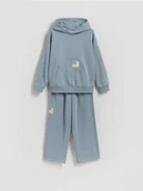 Bluzy dla chłopców - Reserved - Dzianinowy komplet oversize - niebieski - miniaturka - grafika 1