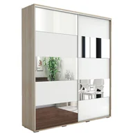 Szafy - Szafa Przesuwna 150 A16 Skąpski Meble Sonoma, Grafit, 245 cm - miniaturka - grafika 1