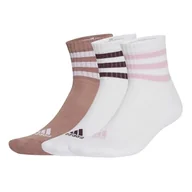Skarpetki damskie - adidas Unisex Dorosły 3 PASKI PODUSZANE SKARPETY SPORTOWE MID CUT 3 PARY OPAKOWANIE 11-12,5 - miniaturka - grafika 1