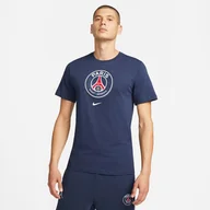 Koszulki sportowe męskie - Koszulka Nike Psg Dj1315 410 - miniaturka - grafika 1