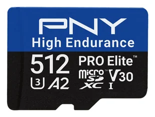 PNY PRO Elite 512 GB MicroSDXC UHS-I Klasa 10 P-SDU512V32100PHE-GE - Karty pamięci - miniaturka - grafika 1