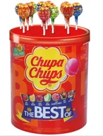 Gumy do żucia, lizaki, dropsy - Chupa Chups, lizaki owocowe The Best Of, 50 sztuk - miniaturka - grafika 1