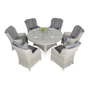 Focus Zestaw Ravena 6+1 white grey - Meble ogrodowe Focus Zestaw Ravena 6+1 white grey - Meble ogrodowe - miniaturka - grafika 1