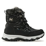 Buty dla dziewczynek - Śniegowce Leaf Solna LVISB101Q Czarny - miniaturka - grafika 1
