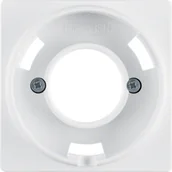 Gniazdka elektryczne - Hager Polo Element centralny do sygnalizatora świetlnego E15 śnieżnobiały aksamit Q.1 11986089 11986089 - miniaturka - grafika 1