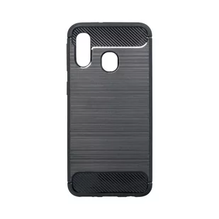 Samsung Zalew mobile Wytrzymałe etui Back Case Carbon do Galaxy A40 czarny - Etui i futerały do telefonów - miniaturka - grafika 1