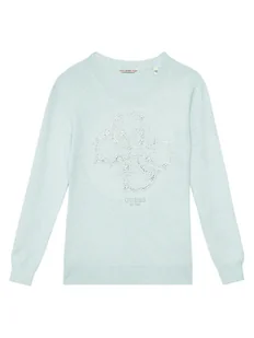 Guess Sweter J5YR01 Z3FP0 Błękitny Regular Fit - Swetry dla chłopców - miniaturka - grafika 1