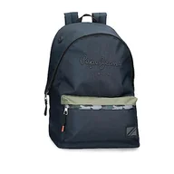 Plecaki szkolne i tornistry - Pepe Jeans Cromwell 31 x 44 x 15 cm Poliester 23,87 l, Czarny, Jeden rozmiar, Plecak szkolny z możliwością adaptacji do wózka, Czarny, Taglia unica, Adaptacyjny plecak szkolny do wózka - miniaturka - grafika 1