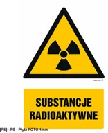 Tablice BHP - SIGNPROJECT GF011 - Substancje radioaktywne 300x450 - miniaturka - grafika 1