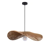 Lampy sufitowe - Żyrandol na lince CAPRI 1xE27/20W/230V śr. 60 cm bambus - miniaturka - grafika 1