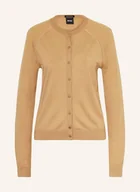 Swetry damskie - Boss Kardigan Fonami beige - BOSS - miniaturka - grafika 1