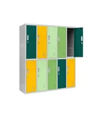 Szafki BHP - Szafka metalowa Bartuś szkolna wielokolorowa, skrytkowa, socjalna - miniaturka - grafika 1