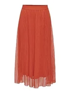 Spódnice - ONLY Onllavina Skirt JRS Noos spódnica damska, Tigerlily, L - miniaturka - grafika 1