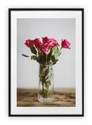 Plakaty - Plakat A4 21x30 cm  Wazon Kwiaty Róże WZORY - miniaturka - grafika 1