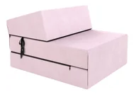 Sofy i kanapy - SOFKA SUZI TRINITY rozkładana 71x204x14 cm Kolor: Pudrowy róż - miniaturka - grafika 1