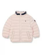 Kurtki i płaszcze dla chłopców - Tommy Hilfiger Dziecięca kurtka puchowa unisex, Delikatny różowy, 9 Miesiące - miniaturka - grafika 1