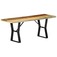 Ławki do przedpokoju - vidaXL Ławka, 110 cm, lite drewno odzyskane - miniaturka - grafika 1
