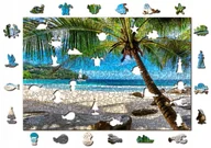 Figurki dla dzieci - Wooden.City Puzzle z Figurkami Plaża na Rajskiej Wyspie - miniaturka - grafika 1