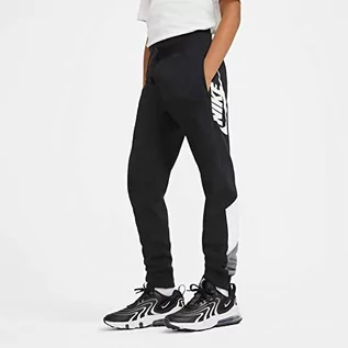 Spodnie i spodenki dla chłopców - NIKE Nike Spodnie chłopięce B NSW Core Amplify Pant czarny/biały/szary (biały) 62 DA0601-010 - grafika 1