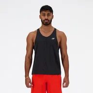 Koszulki męskie - Koszulka męska New Balance MT41250BK  czarna - miniaturka - grafika 1