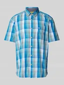 Koszule męskie - Koszula casualowa z kołnierzykiem typu button down - miniaturka - grafika 1