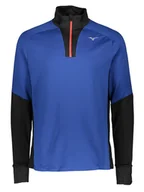 Koszulki sportowe męskie - Mizuno Koszulka "Warmalite" w kolorze niebiesko-czarnym do biegania - miniaturka - grafika 1
