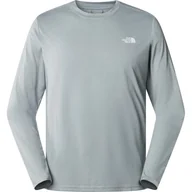 Bluzki damskie - THE NORTH FACE Reaxion bluzka Mid Grey Heather L - miniaturka - grafika 1