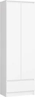 Regały - Fabryka Mebli Akord Regał Biurowy Szafa R 60 Cm Clp 1 Szuflada 2 Drzwi Biały - miniaturka - grafika 1