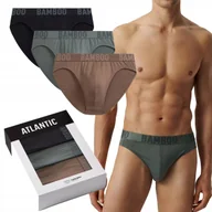 Majtki męskie - Slipy Męskie Atlantic 3MP-199 3-Pack Bambusowe Wygodne Oddychające *M - miniaturka - grafika 1