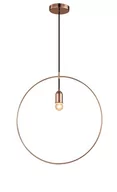 Lampy sufitowe - Azzardo Lampa Wisząca Zwis 1pł KRUG DEL-2522-1CO AZZDEL-2522-1CO - miniaturka - grafika 1