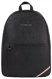 Tommy Hilfiger Męski plecak TH Central, czarny, OS, Czarny, rozmiar uniwersalny - Plecaki - miniaturka - grafika 1