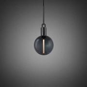 Lampy sufitowe - Lampa wisząca Forked Pendant Globe Medium Smoked Gun Metal - miniaturka - grafika 1