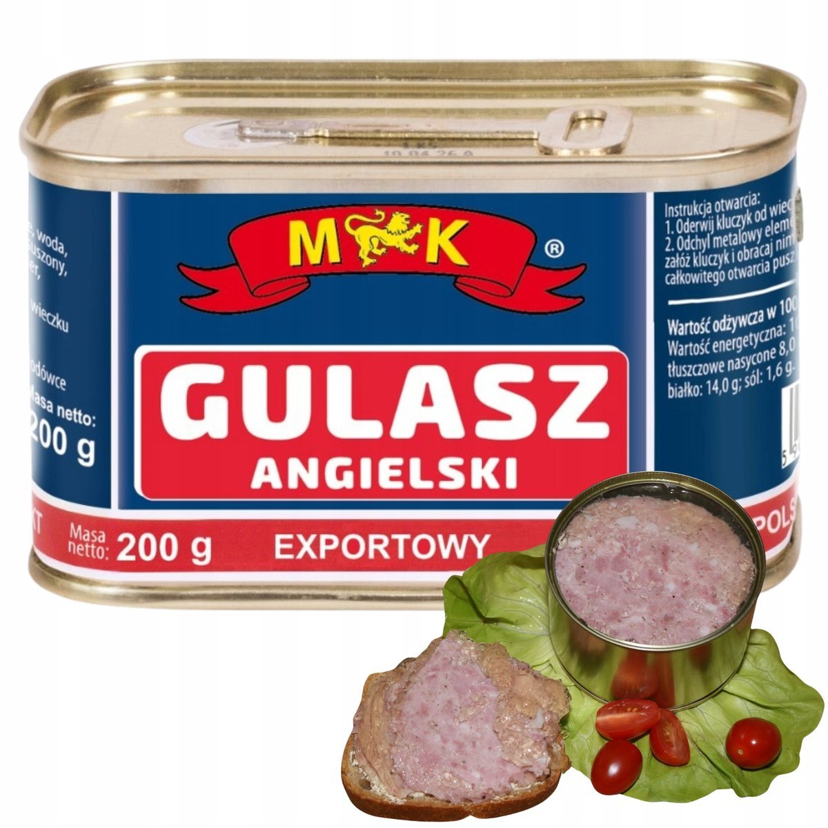 MK Gulasz Angielski Export Klasyczny Solidny Smak na Każdą Okazję 200g