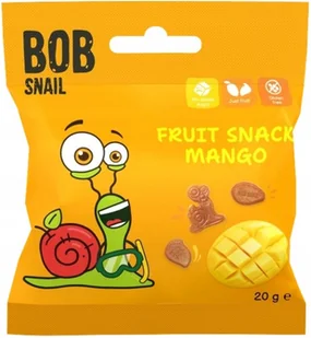 Ślimak Bob Snail Fruit Snack żelki Mango 20 g Przekąska owocowa bez cukru - Przekąski dla dzieci - miniaturka - grafika 1