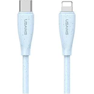 Kabel USB-C - Lightning USAMS Green Series SJ717 30W 1 m Niebieski - Kable USB - miniaturka - grafika 1