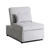 Fotele - Amerykanka Fotel Rozkładany Leżanka Wypoczynkowy Do Salonu IBERIS Popiel - miniaturka - grafika 1