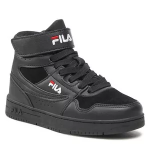 Buty dla chłopców - Sneakersy Fila - Arcade Velcro Mid Kids FFK0080.83052 Black/Black - grafika 1