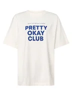 Koszulki i topy damskie - Tom Tailor Denim - T-shirt damski, biały - miniaturka - grafika 1