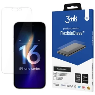 Szkło hybrydowe 3MK FlexibleGlass do Apple iPhone 16 - Szkła hartowane na telefon - miniaturka - grafika 1