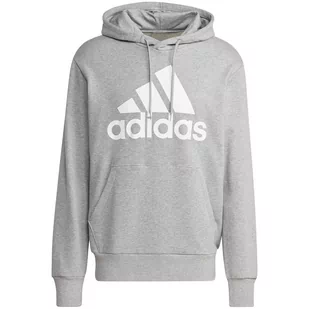 Bluza męska adidas Essentials French Terry Big Logo Hoodie szara IC9364 2XL - Bluzy męskie - miniaturka - grafika 1